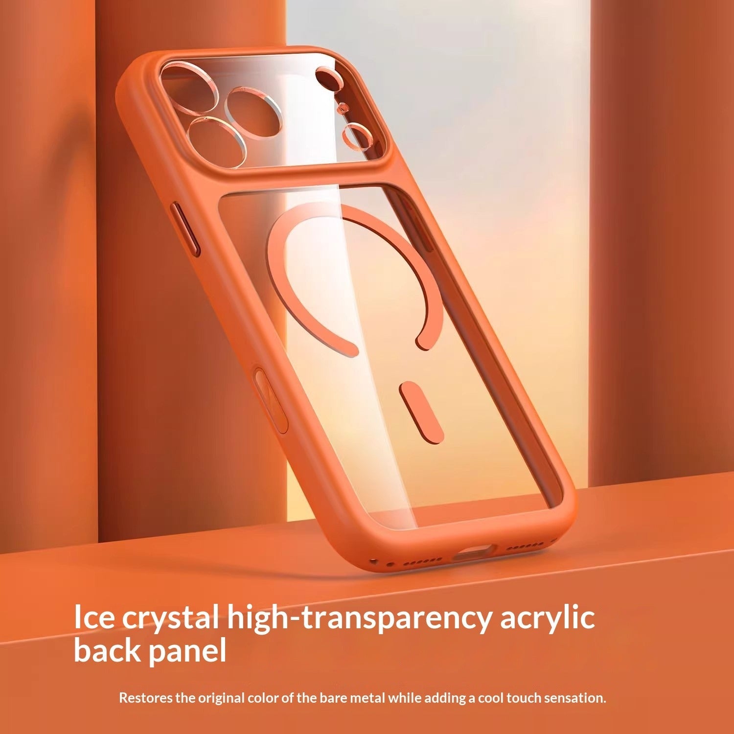 Magnetic Shockproof Semi-Transparent Phone Case