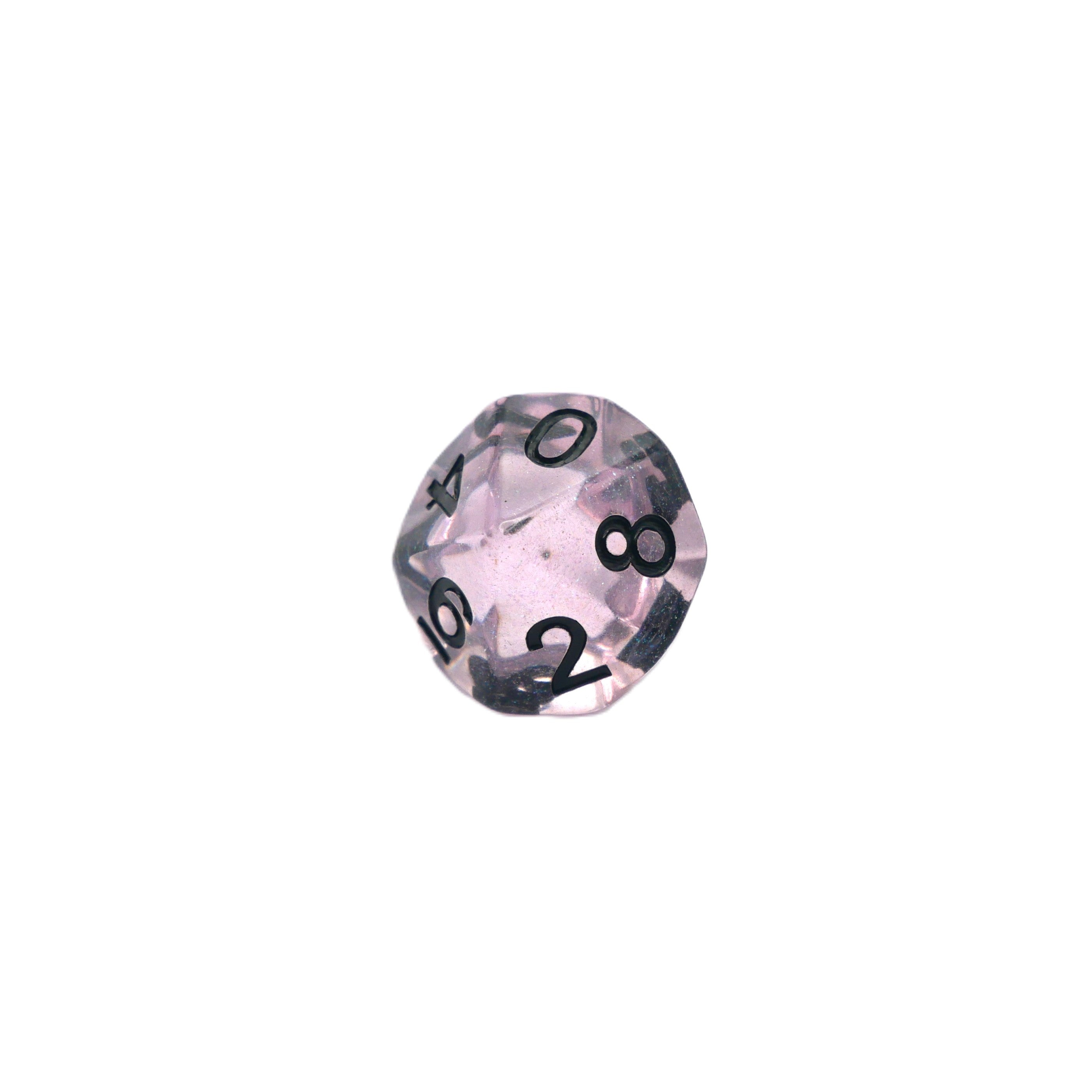 Frozen Blossom - 7 Piece DnD Dice Set | Acrylic RPG Gaming Dice