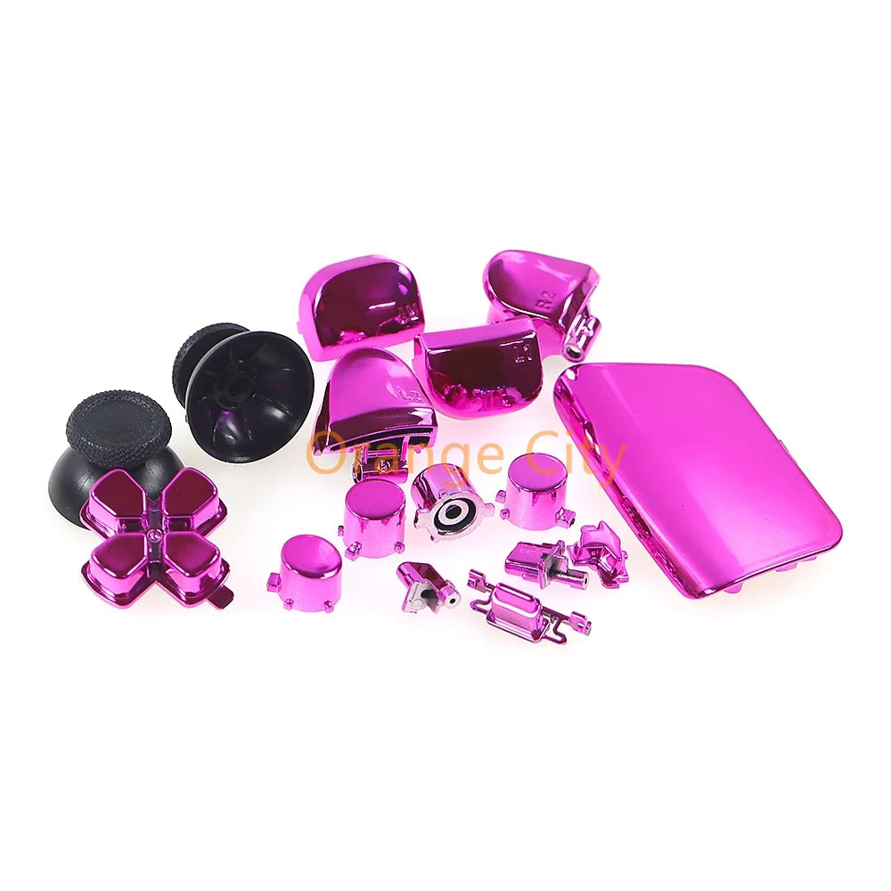 1Set Gamepad Full Set Buttons for PS5 3.0 V3.0 Electroplated Button Kit | Game Controller Accessories