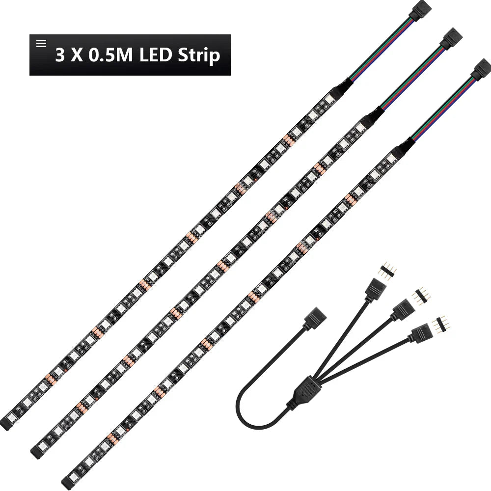 RGB Gaming LED Strip Splitter Kit | 12V Aura Sync for PC Case