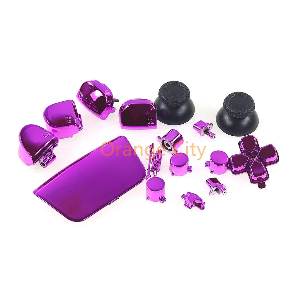1Set Gamepad Full Set Buttons for PS5 3.0 V3.0 Electroplated Button Kit | Game Controller Accessories