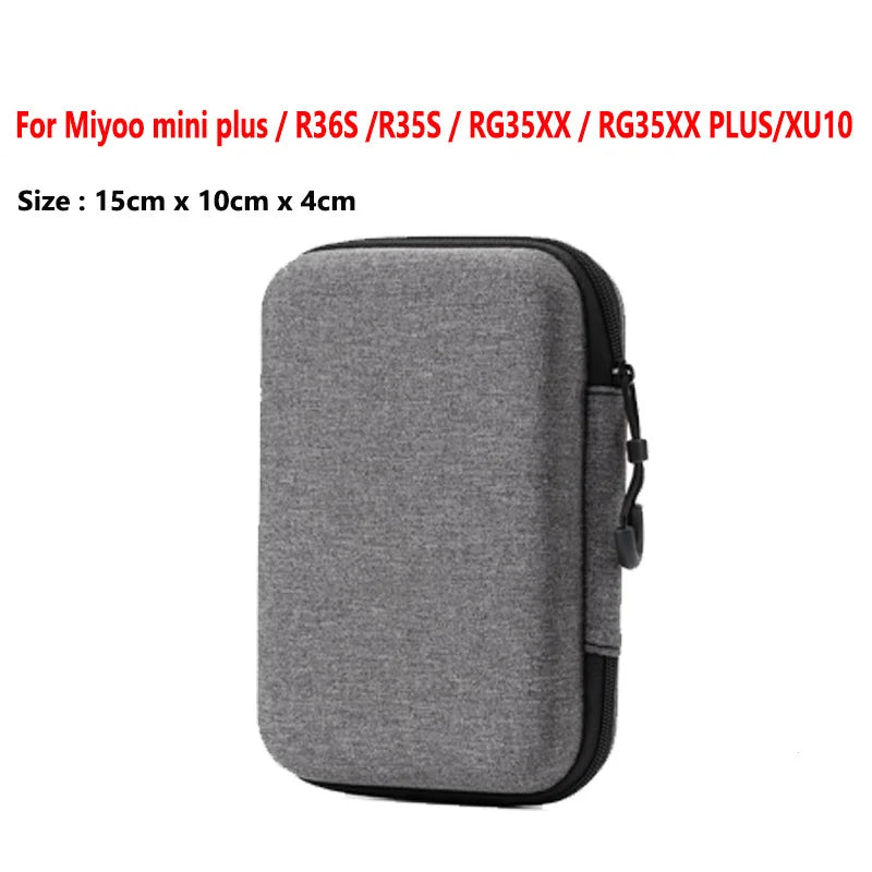 Portable Game Console Storage Case | Hard EVA Protective Travel Bag for R36S, Miyoo Mini Plus, RG35XX Plus, GB300