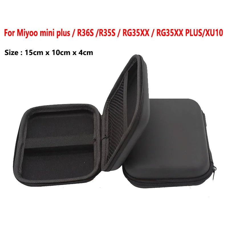 Portable Game Console Storage Case | Hard EVA Protective Travel Bag for R36S, Miyoo Mini Plus, RG35XX Plus, GB300