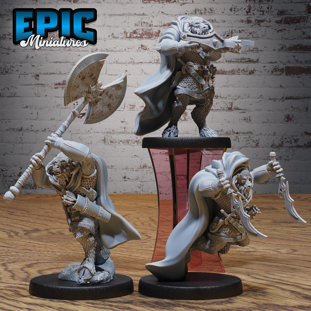 Minotaur Adventurer – Dungeons & Dragons Player Character – Resin Miniature