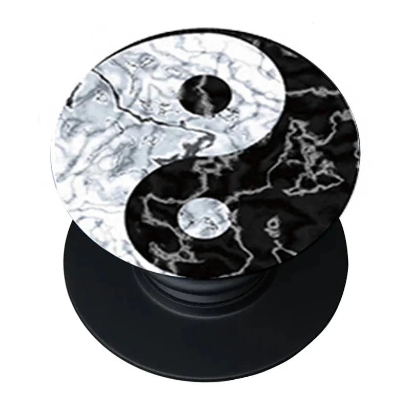 Popped Finger Ring Phone Holder Stand | Expandable Grip and Kickstand for iPhone and Android