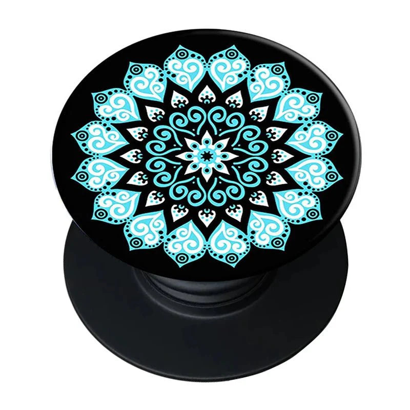 Popped Finger Ring Phone Holder Stand | Expandable Grip and Kickstand for iPhone and Android